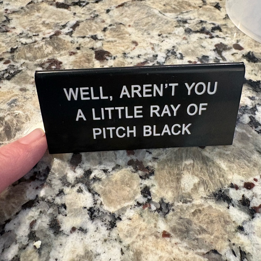 Desk sign